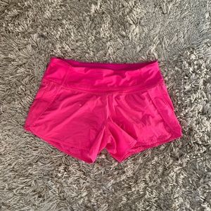 Hot pink lululemon shorts
